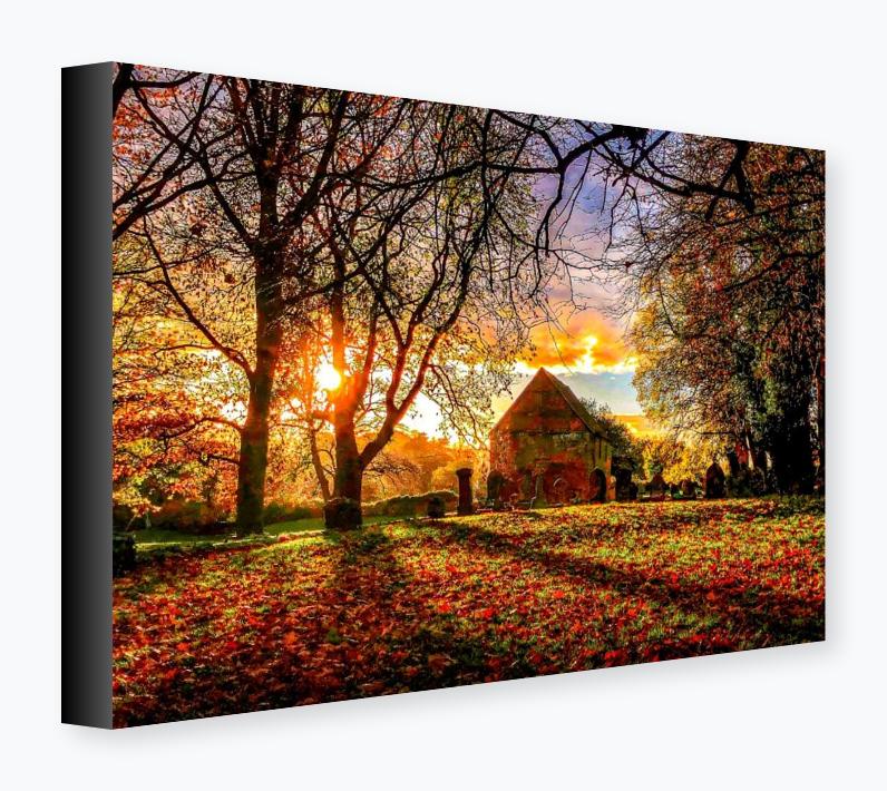 Stretched Canvas 12x16 on 38mm Bar, Black Wrap - Stretched Canvas 12x16 on 38mm Bar, Black Wrap