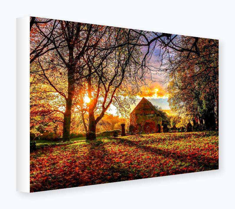 Stretched Canvas 12x16 on 38mm Bar, White Wrap - Stretched Canvas 12x16 on 38mm Bar, White Wrap
