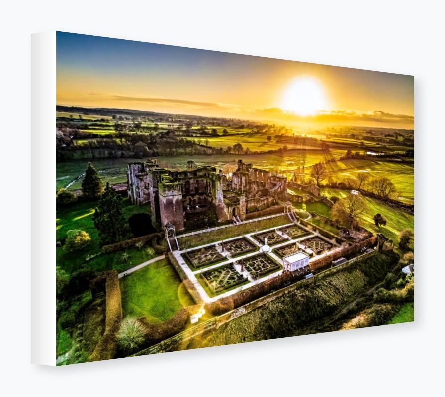 Stretched Canvas 12x16 on 38mm Bar, White Wrap - Stretched Canvas 12x16 on 38mm Bar, White Wrap
